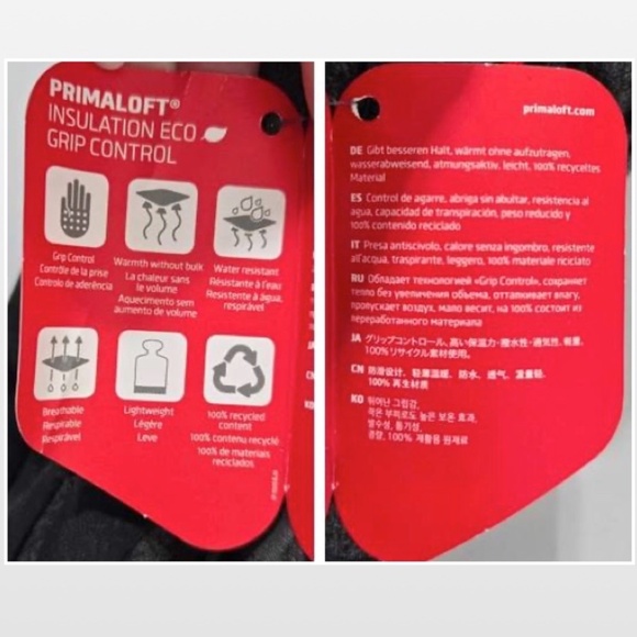 New Primaloft Mechanix Wear Gloves Mens Large Cold Work Gray Black NWT - Picture 15 of 16